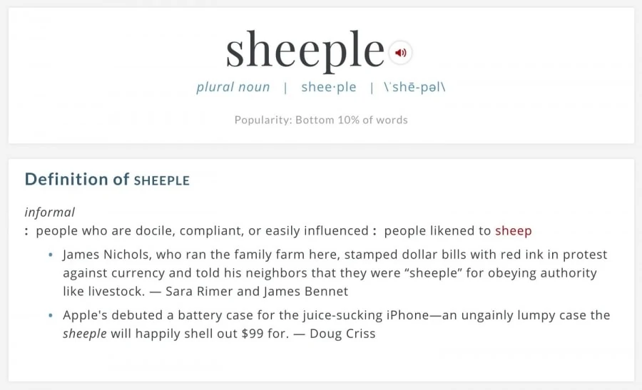 Sheeple Definition