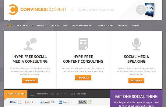 Convince and Convert Homepage