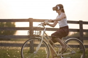 Virtual reality bike ride-what is the truth?